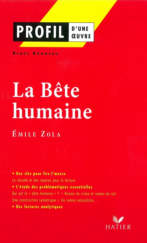 Cover image for book Profil - Zola (Emile) : La Bête humaine