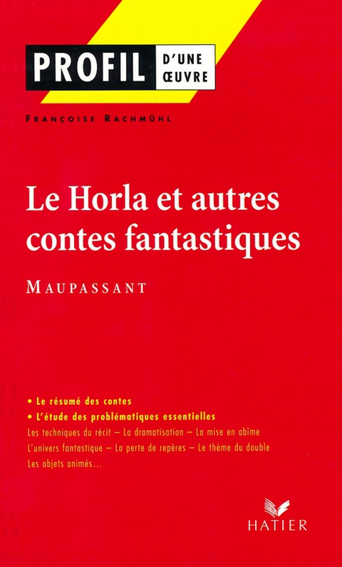 Cover image for book Profil - Maupassant (Guy de) : Le Horla et autres contes fantastiques