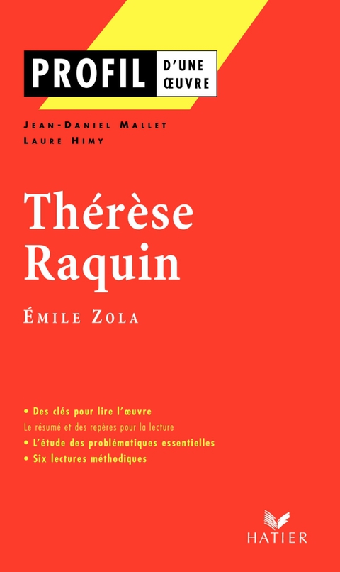 Cover image for book Profil - Zola (Emile) : Thérèse Raquin