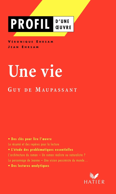 Cover image for book Profil - Maupassant (Guy de) : Une vie