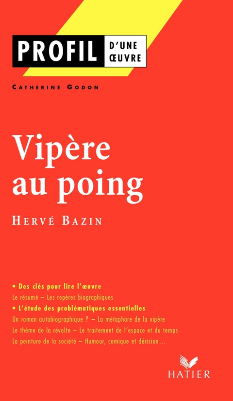 Cover image for book Profil - Bazin (Hervé) : Vipère au poing