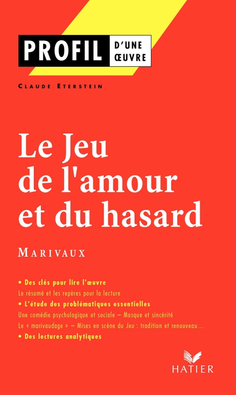Cover image for book Profil - Marivaux : Le Jeu de l'amour et du hasard