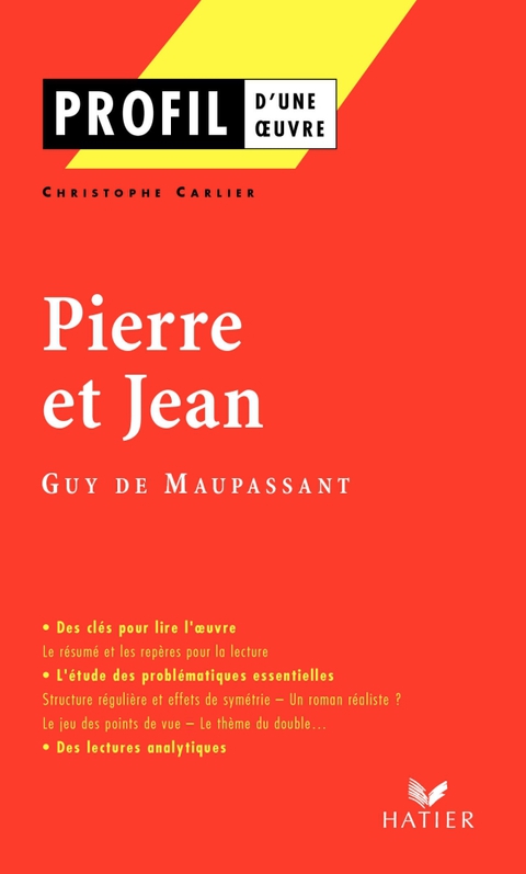 Cover image for book Profil - Maupassant (Guy de) : Pierre et Jean