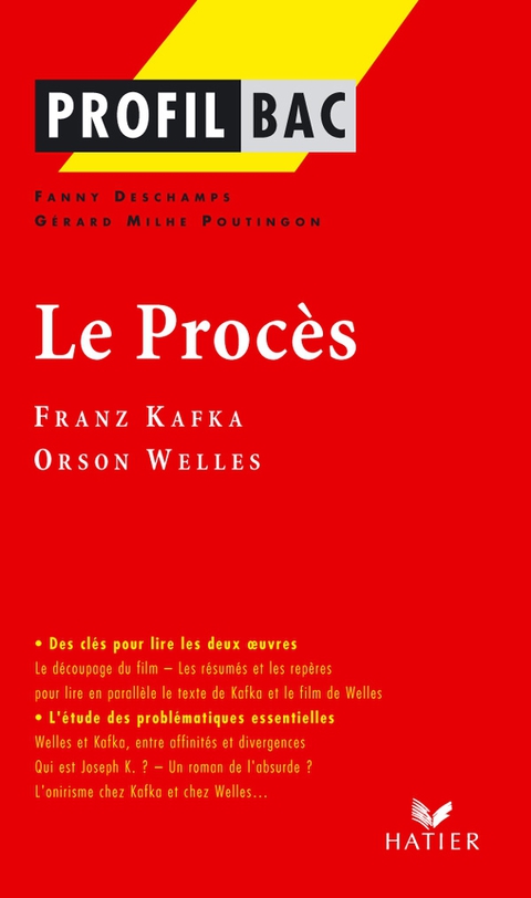 Cover image for book Profil - Kafka, Welles : Le Procès