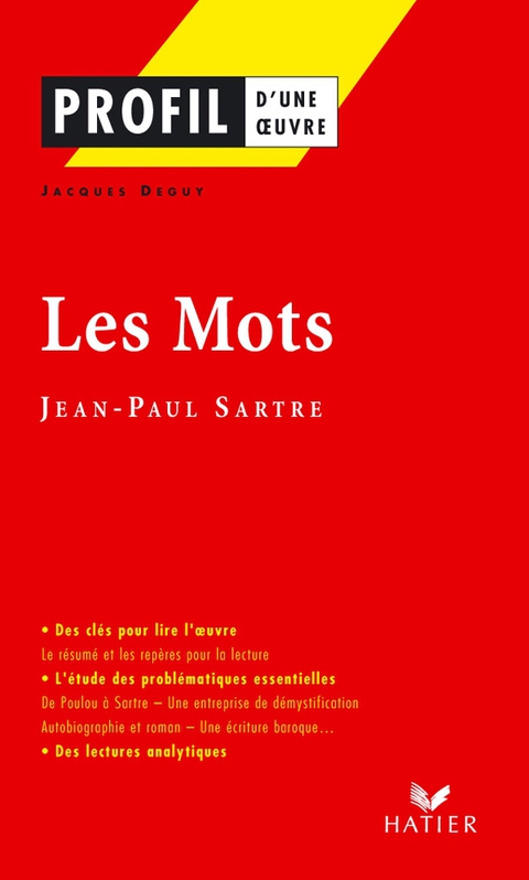 Cover image for book Profil - Sartre (Jean-Paul) : Les Mots