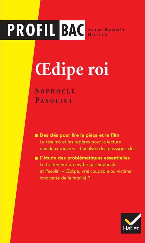 Cover image for book Profil - Sophocle/Pasolini, Oedipe roi