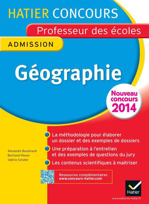 Cover image for book Concours professeur des écoles 2015 - Géographie - Epreuve orale d'admission