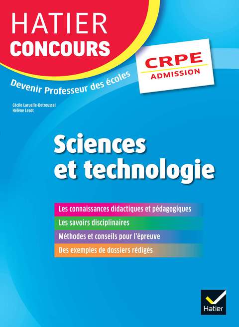 Cover image for book Hatier Concours CRPE 2017 - Epreuve orale d'admission - Sciences et technologie