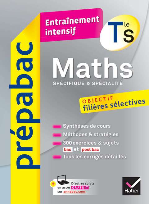 Cover image for book Maths Tle S (spécifique & spécialité) - Prépabac Entraînement intensif