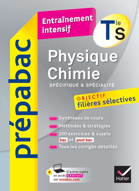 Cover image for book Physique-Chimie Tle S (spécifique & spécialité) - Prépabac Entraînement intensif