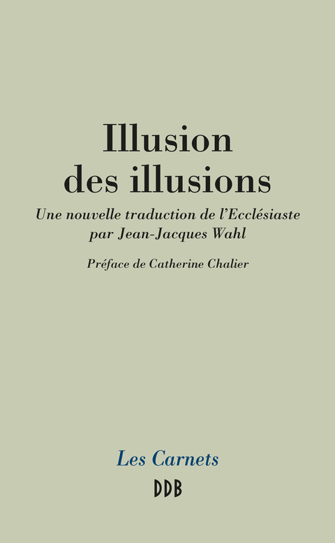 Cover image for book Illusion des illusions