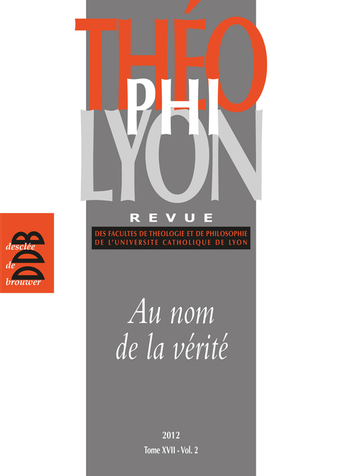 Cover image for book Théophilyon, N° 17 Volume 2, Nove