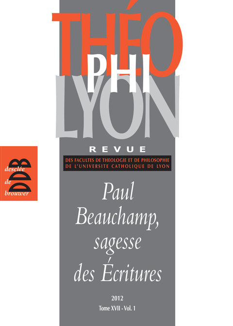 Cover image for book Théophilyon, N° 17 Volume 1, Avri