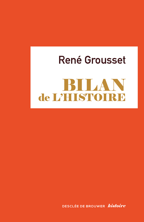 Cover image for book Bilan de l'histoire