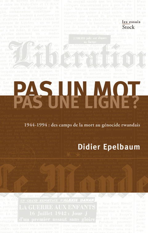 Cover image for book Pas un mot, pas une ligne ?