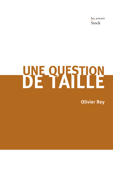 Cover image for book Une question de taille
