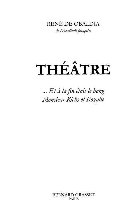 Cover image for book Théâtre tome 6