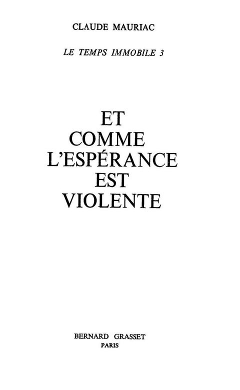 Cover image for book Le temps immobile T03