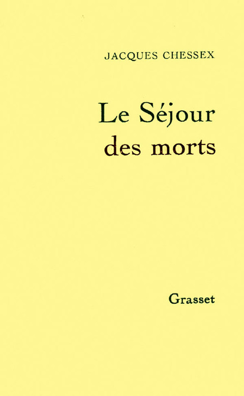 Cover image for book Le séjour des morts