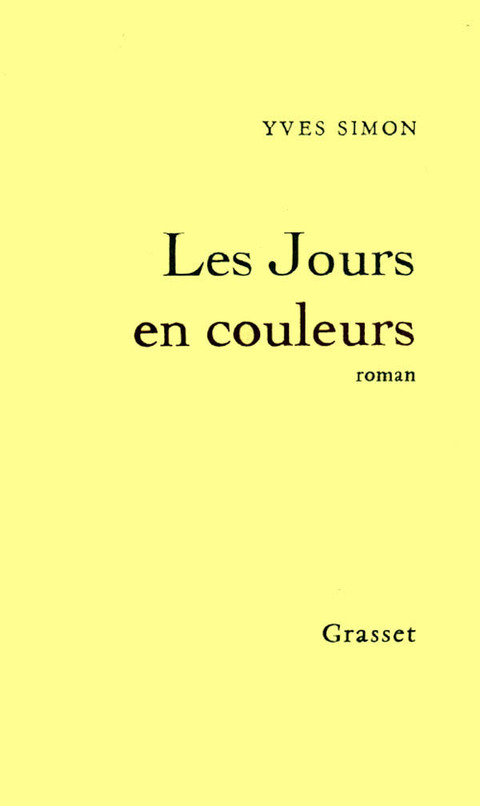 Cover image for book Les jours en couleurs