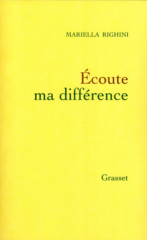 Cover image for book Ecoute ma différence