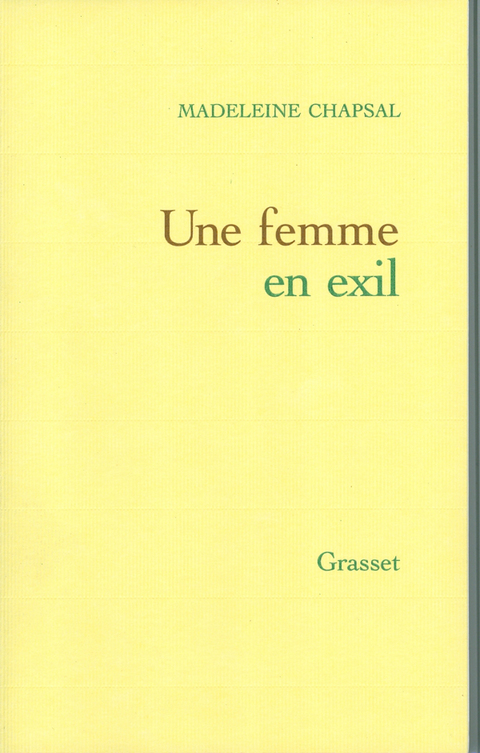 Cover image for book Une femme en exil