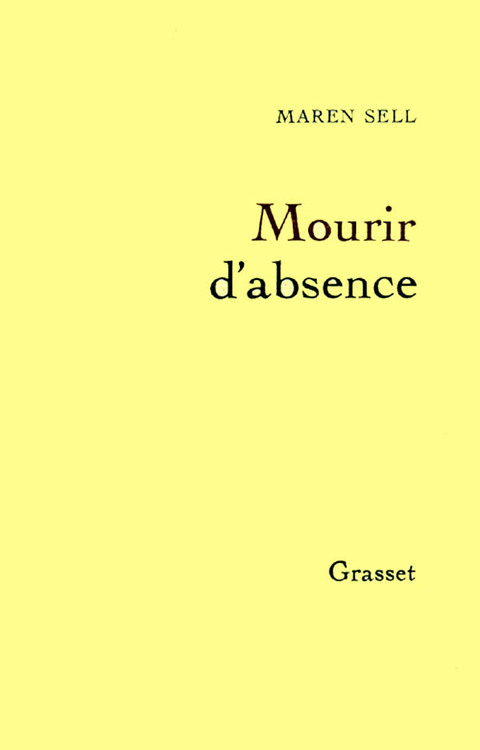 Cover image for book Mourir d'absence