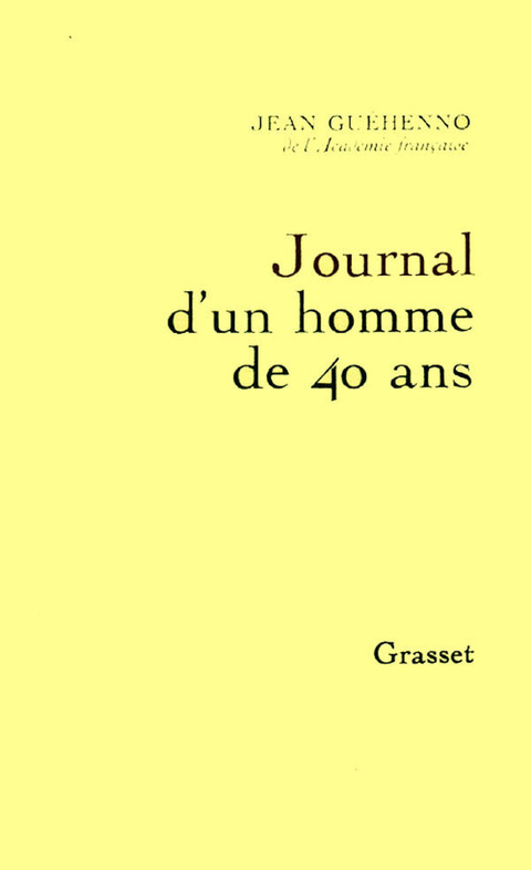 Cover image for book Journal d'un homme de 40 ans