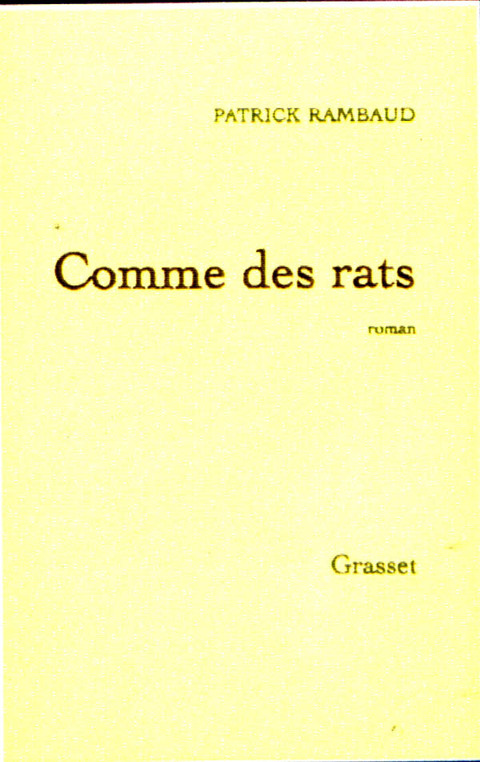 Cover image for book Comme des rats (nouvelle édition)