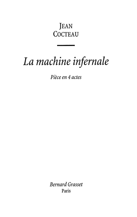 Cover image for book La machine infernale