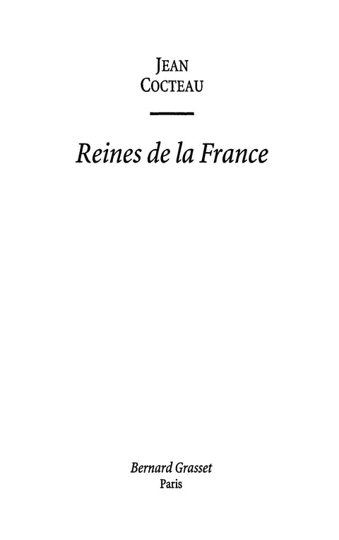Cover image for book Reines de la France