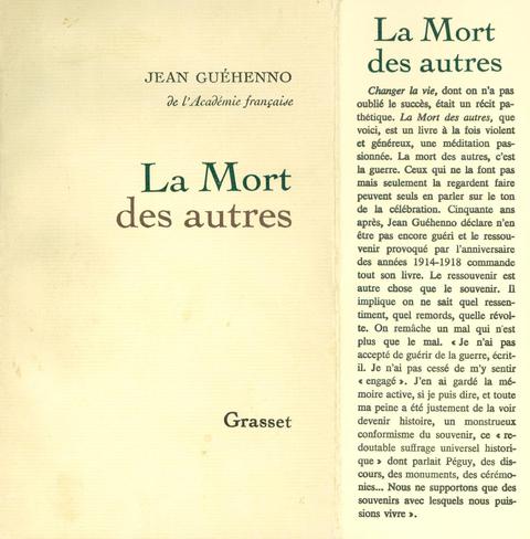 Cover image for book La mort des autres