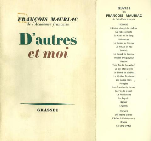 Cover image for book D'autres et moi