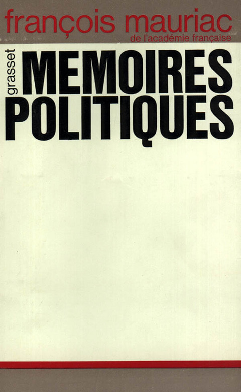 Cover image for book Mémoires politiques