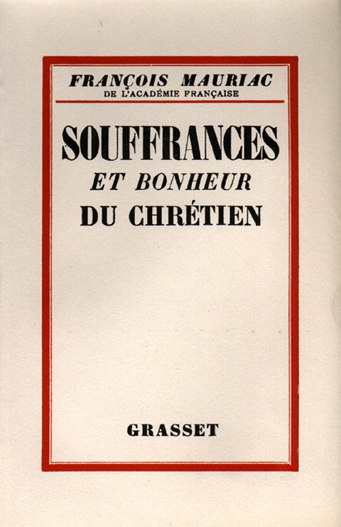 Cover image for book Souffrances et bonheur du chrétien