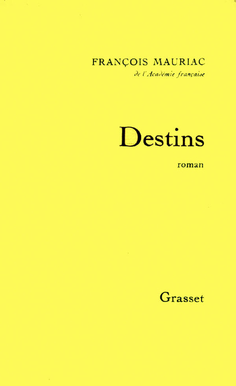 Cover image for book Destins