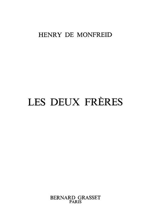 Cover image for book Les deux frères