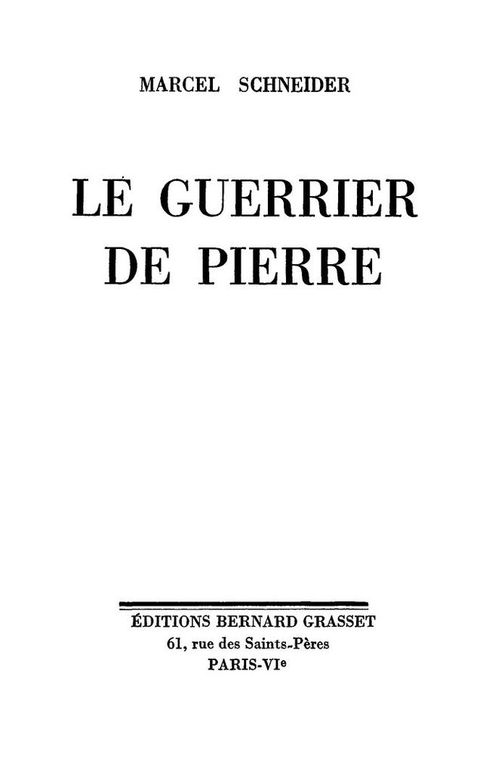 Cover image for book Le guerrier de pierre