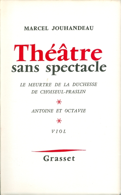Cover image for book Théâtre sans spectacle