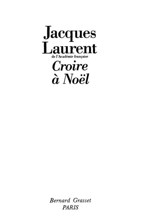 Cover image for book Croire à Noël