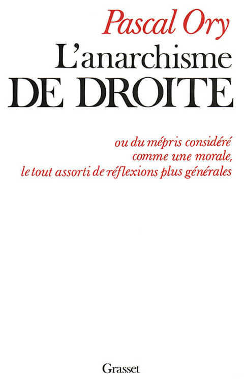 Cover image for book L'anarchisme de droite
