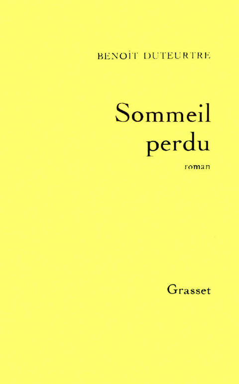 Cover image for book Sommeil perdu