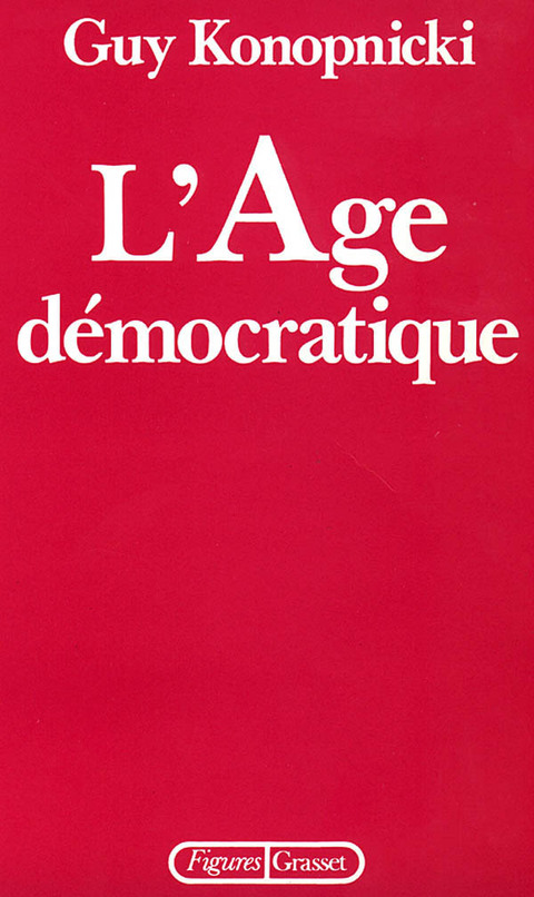 Cover image for book L'âge démocratique