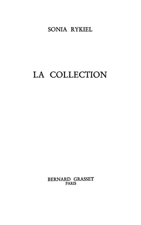 Cover image for book La collection