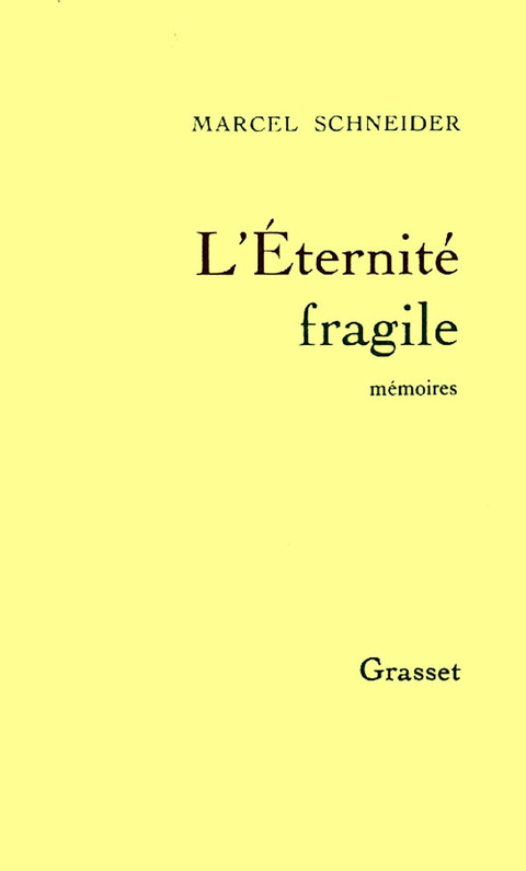 Cover image for book L'éternité fragile T01