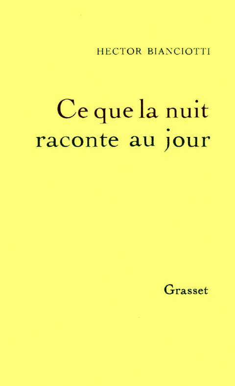 Cover image for book Ce que la nuit raconte au jour