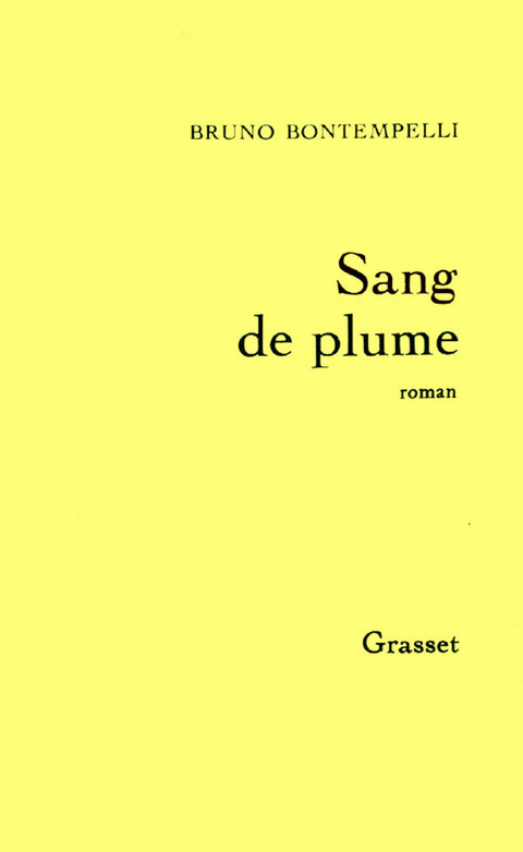 Cover image for book Sang de plume