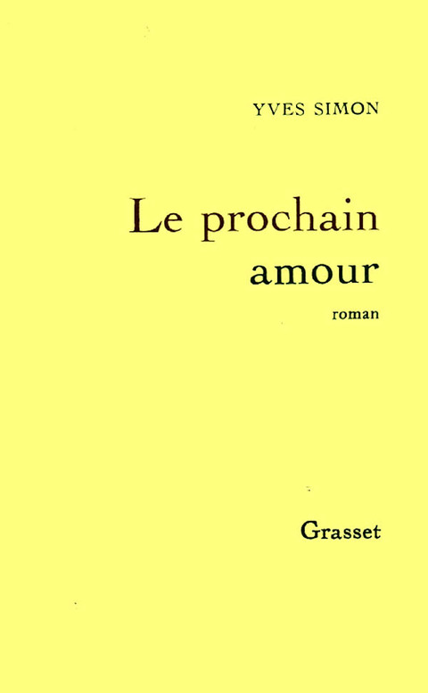 Cover image for book Le prochain amour