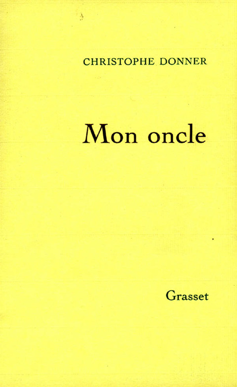 Cover image for book Mon oncle