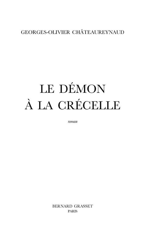 Cover image for book Le démon à la crécelle